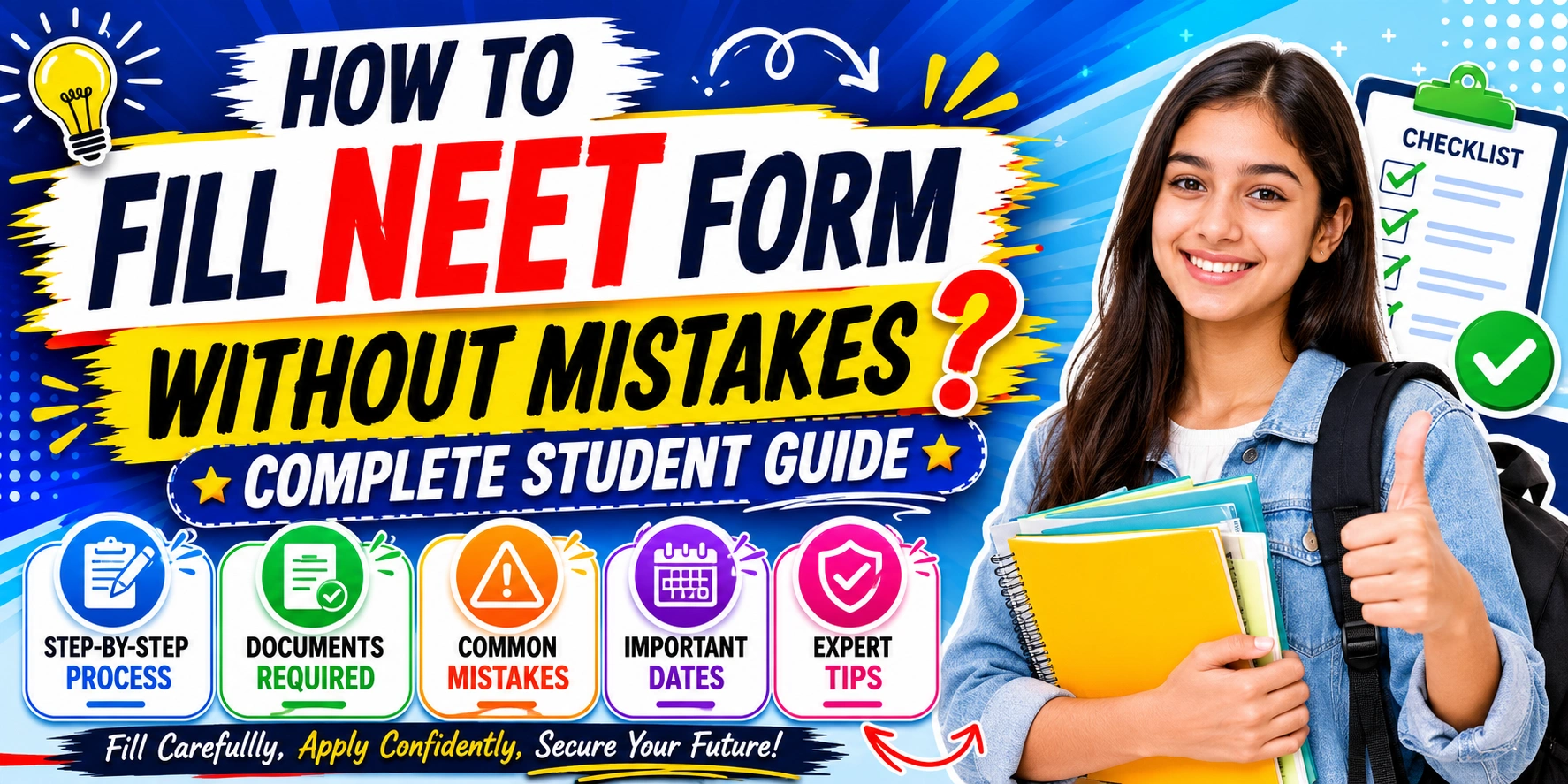How to Fill NEET Form Without Mistakes? Complete Student Guide